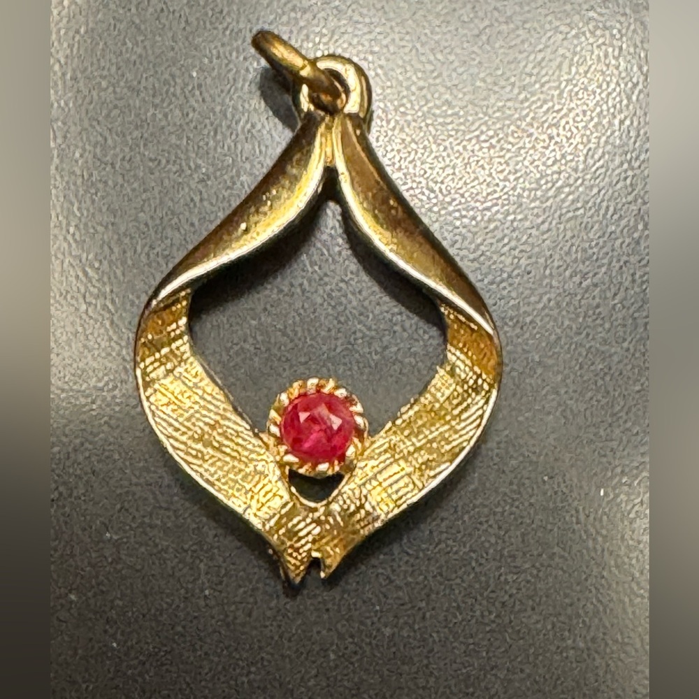 Gold and Ruby Pendant
